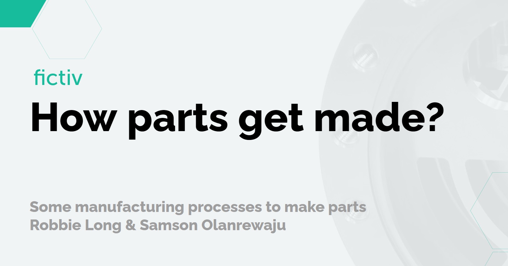 How to get Parts Made project image