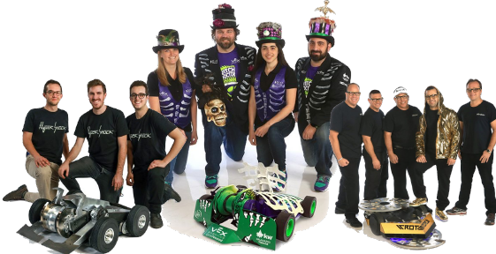 BattleBots panel featuring teams from the TV show Maker Picture